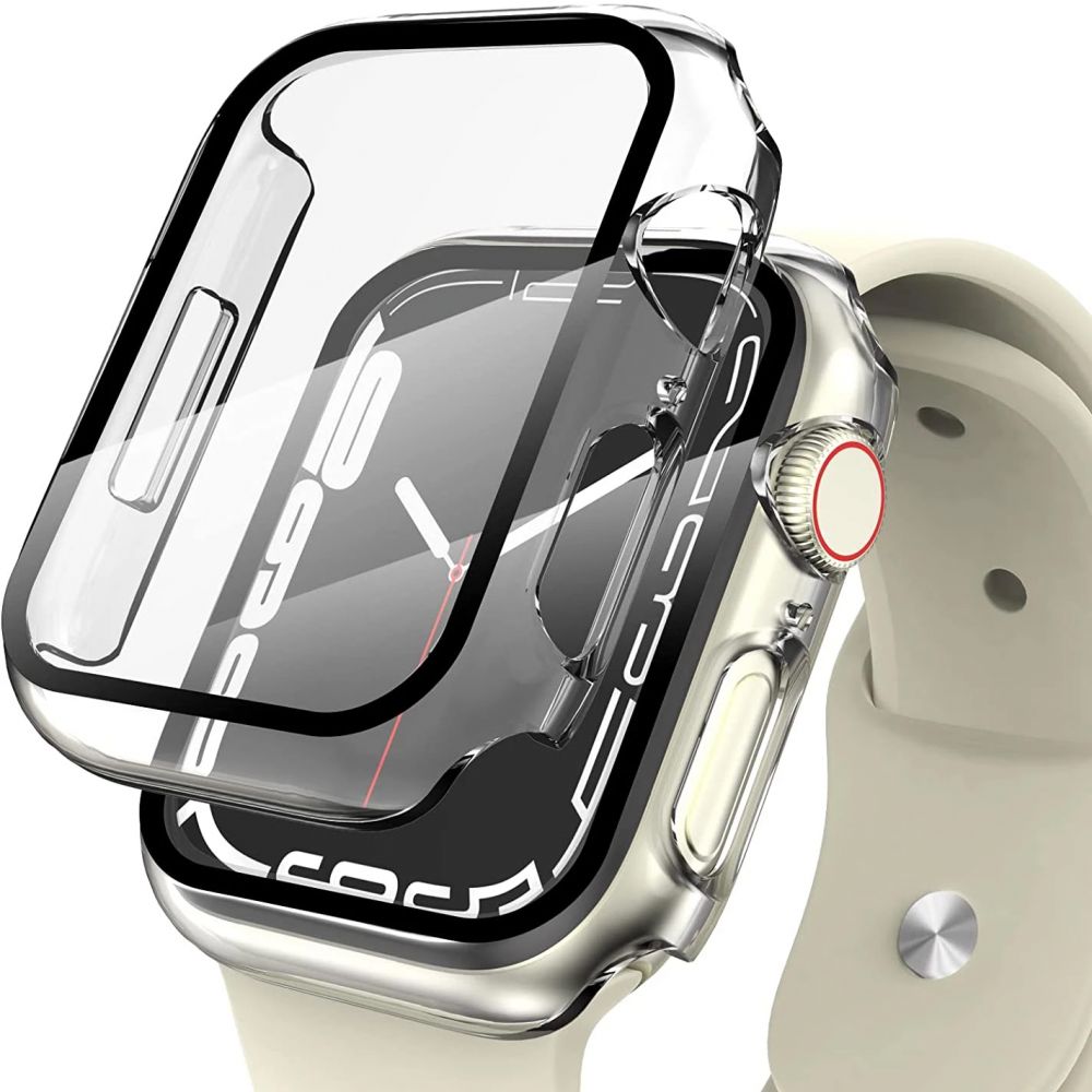 NAKŁADKA NA EKRAN SZKŁO TECH-PROTECT DEFENSE360 APPLE WATCH 7 / 8 / 9 (41 MM) TRANSPARENTNA