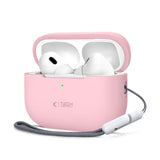 ETUI NA SŁUCHAWKI TECH-PROTECT SILICONE APPLE AIRPODS PRO 1 / 2 RÓŻOWE