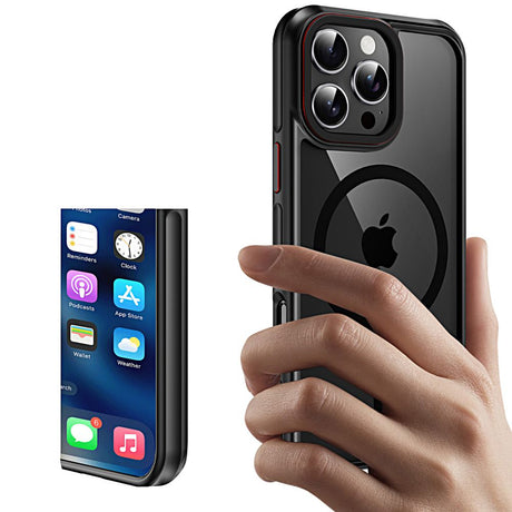 ETUI TECH-PROTECT MAGHYBRID MAGSAFE IPHONE 16 PRO MAX CZARNO CZERWONE