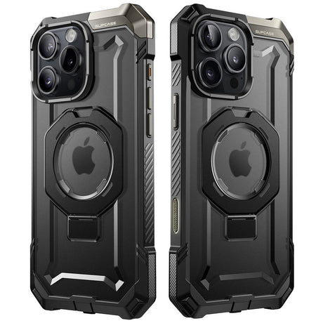 ETUI SUPCASE UB GRIP MAG MAGSAFE IPHONE 16 PRO MAX CZARNE