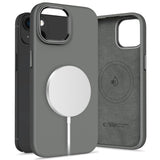 ETUI TECH-PROTECT SILICONE PURE MAGSAFE IPHONE 15 SZARE
