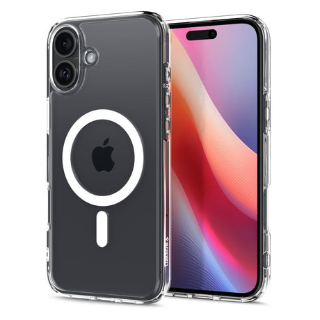 ETUI SPIGEN ULTRA HYBRID MAG MAGSAFE IPHONE 16 TRANSPARETNO BIAŁE