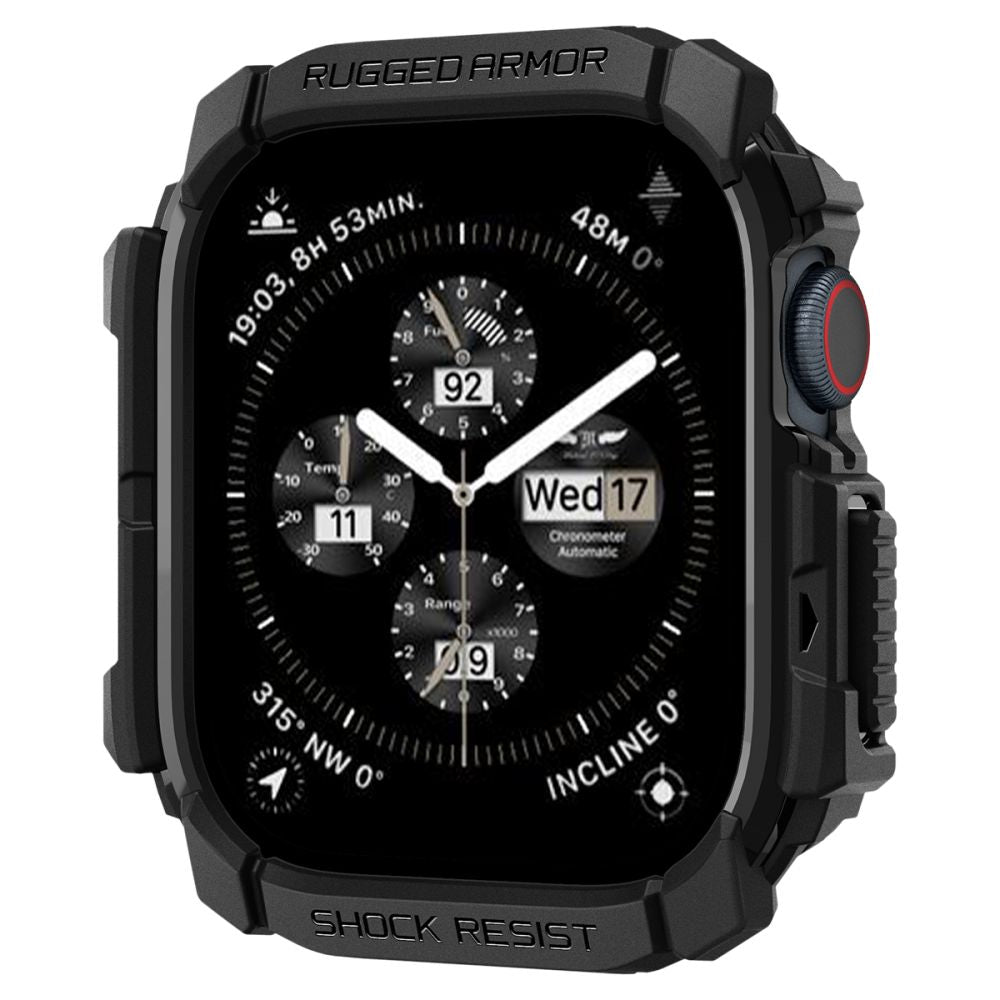 PASEK NAKŁADKA SPIGEN RUGGED ARMOR APPLE WATCH 10 (42 MM) CZARNY