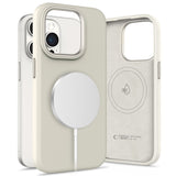 ETUI TECH-PROTECT SILICONE PURE MAGSAFE IPHONE 15 PRO BEŻOWE