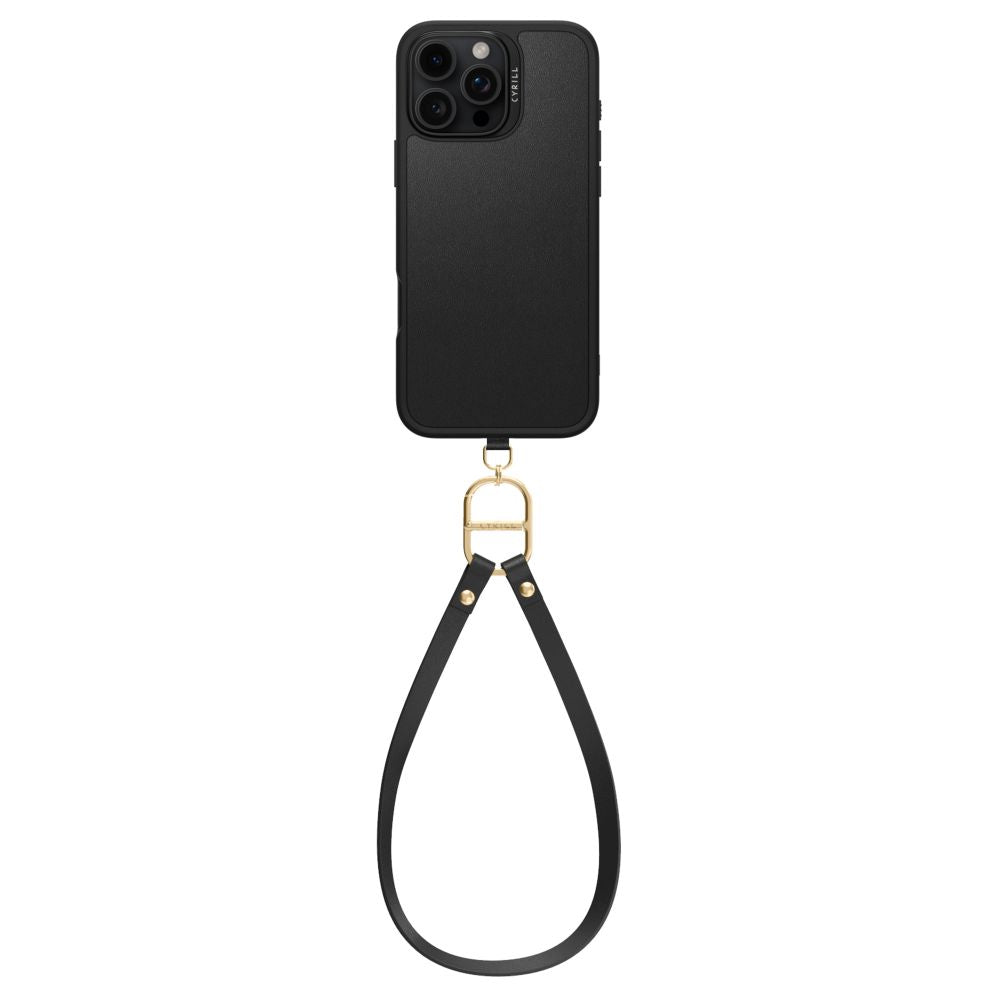 ETUI ZE SMYCZKA SPIGEN CYRILL KAJUK CLASSIC CHARM MAG MAGSAFE IPHONE 16 PRO BLACK CZARNE