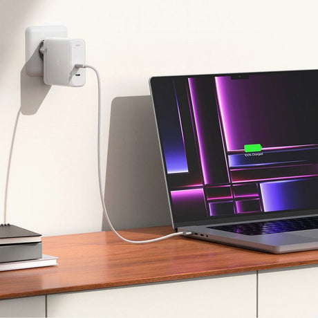 ŁADOWARKA SIECIOWA SPIGEN ARCSTATION PRO GAN-1402 2-PORT NETWORK CHARGER 140W BIAŁA
