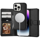 ETUI OTWIERANE TECH-PROTECT WALLET MAGSAFE IPHONE 16 PRO CZARNE