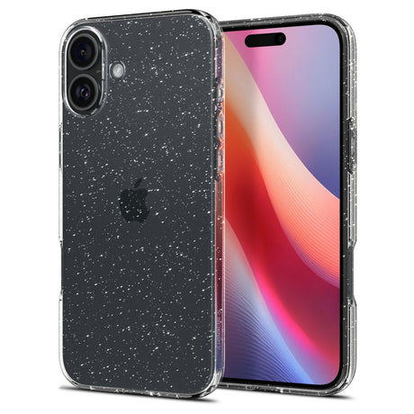 ETUI SPIGEN LIQUID CRYSTAL IPHONE 16 PLUS GLITTER CRYSTAL TRANSPARENTNO BROKATOWE