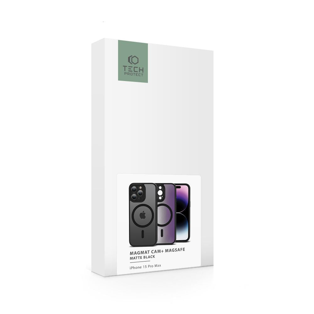 ETUI TECH-PROTECT MAGMAT CAM+ MAGSAFE IPHONE 15 PRO MAX CZARNE