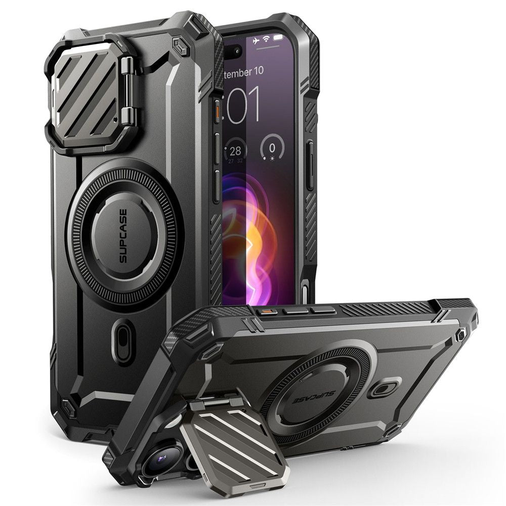 ETUI SUPCASE UB XT MAG MAGSAFE IPHONE 16 PRO MAX CZARNE