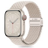 PASEK TECH-PROTECT NYLONMAG APPLE WATCH 6 / 7 / 8 / 9 / 10 / SE / ULTRA 1 / 2 (44 / 45 / 46 / 49 MM) STARLIGHT SREBRNY