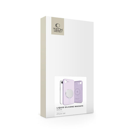 ETUI TECH-PROTECT LIQUID SILICONE MAGSAFE IPHONE 16E FIOLETOWE
