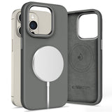 ETUI TECH-PROTECT SILICONE PURE MAGSAFE IPHONE 15 PRO SZARE