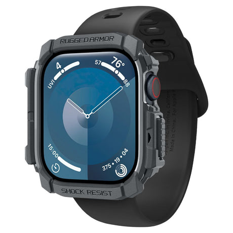 ETUI NAKŁADKA SPIGEN RUGGED ARMOR APPLE WATCH 10 (46 MM) DARK GREY SZARE