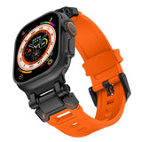 PASEK TECH-PROTECT DELTA PRO APPLE WATCH 6 / 7 / 8 / 9 / 10 / SE / ULTRA 1 / 2 (44 / 45 / 46 / 49 MM) POMARAŃCZOWO CZARNY