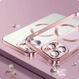 ETUI TECH-PROTECT MAGSHINE MAGSAFE IPHONE 15 PRO ZŁOTE