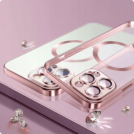 ETUI TECH-PROTECT MAGSHINE MAGSAFE IPHONE 15 PRO ZŁOTE