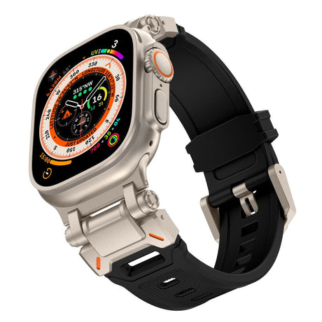 PASEK TECH-PROTECT DELTA PRO APPLE WATCH 6 / 7 / 8 / 9 / 10 / SE / ULTRA 1 / 2 (44 / 45 / 46 / 49 MM) TYTANOWO CZARNY