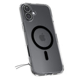 ETUI SPIGEN ULTRA HYBRID MAG MAGSAFE IPHONE 16 PLUS TRANSPARETNO CZARNE