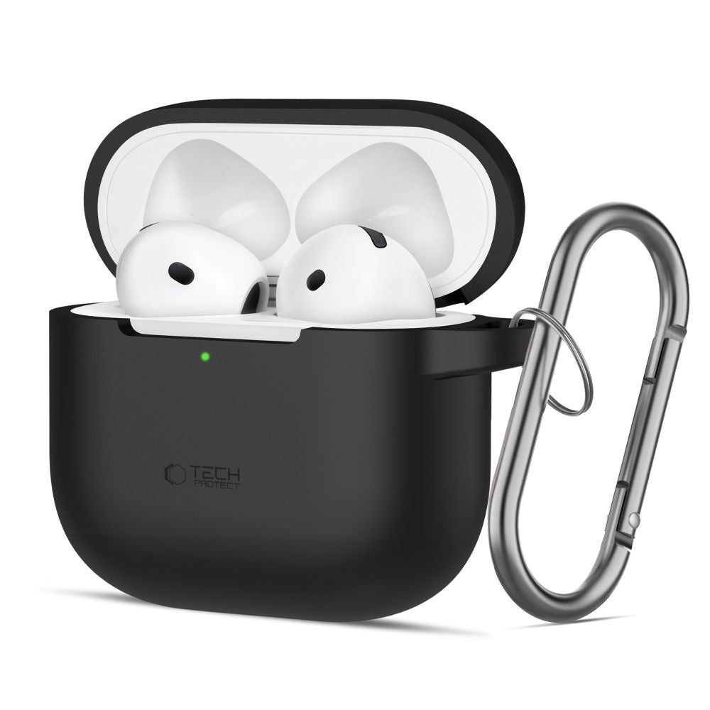 ETUI NA SŁUCHAWKI TECH-PROTECT SILICONE HOOK APPLE AIRPODS 4 CZARNE