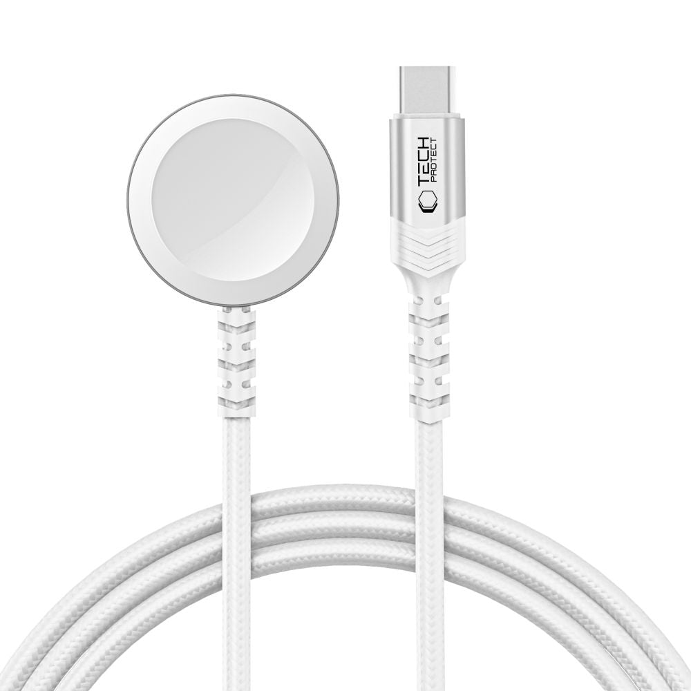 KABEL TECH-PROTECT MC01 ULTRABOOST MAGNETIC CHARGER TYPE-C CABLE 120CM APPLE WATCH BIAŁY