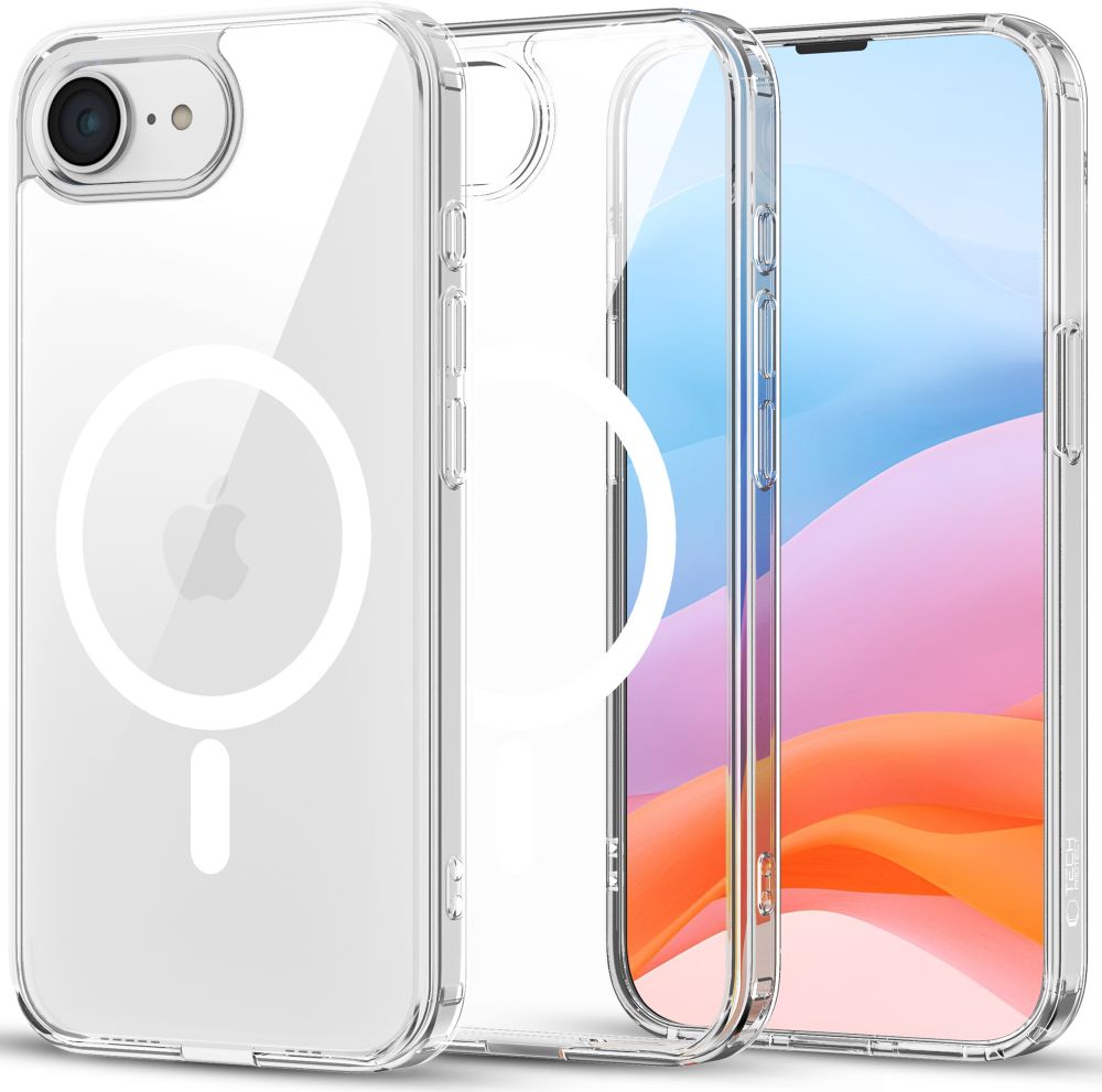 ETUI TECH-PROTECT FLEXAIR HYBRID MAGSAFE IPHONE 16E CLEAR TRANSPARETNE