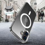 ETUI TECH-PROTECT FLEXAIR HYBRID MAGSAFE IPHONE 16 PLUS CLEAR TRANSPARETNE
