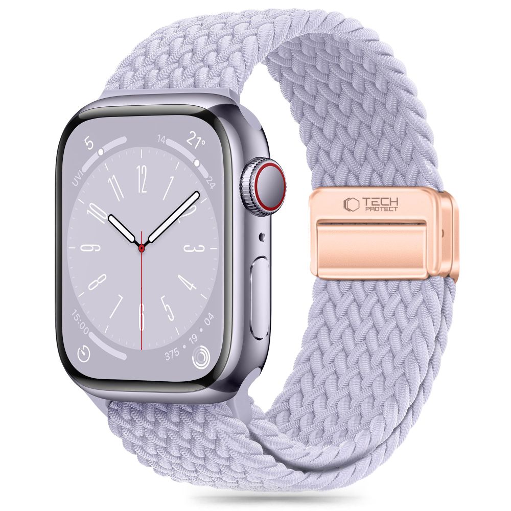 PASEK TECH-PROTECT NYLONMAG APPLE WATCH 6 / 7 / 8 / 9 / 10 / SE (40 / 41 / 42 MM) PERIWINKLE FIOLETOWY
