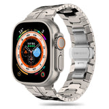 PASEK TECH-PROTECT STAINLESS LINE APPLE WATCH 6 / 7 / 8 / 9 / 10 / SE / ULTRA 1 / 2 (44 / 45 / 46 / 49 MM) KOLOR TYTANOWY