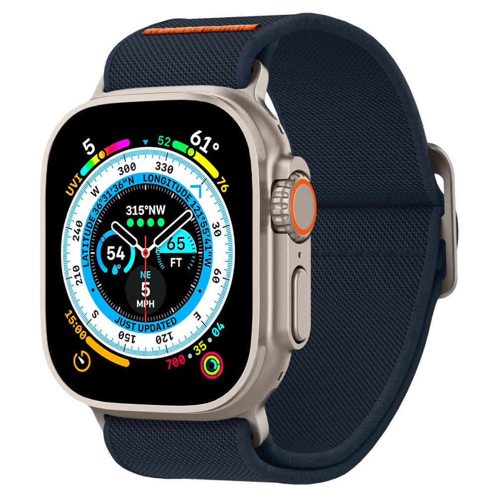 PASEK SPIGEN FIT LITE ULTRA APPLE WATCH 6 / 7 / 8 / 9 / 10 / SE / ULTRA 1 / 2 (44 / 45 / 46 / 49 MM) NAVY NIEBIESKI