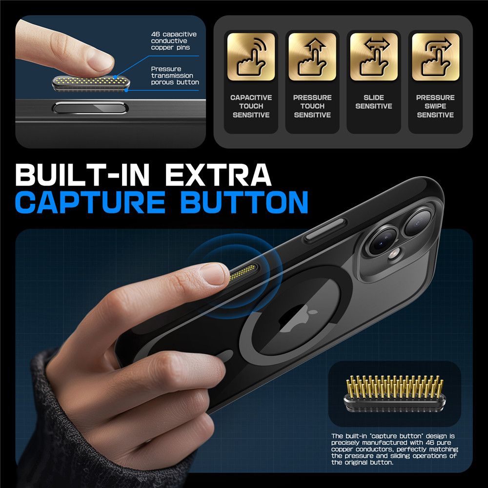 ETUI SUPCASE UB MAG MAGSAFE IPHONE 16 CZARNE