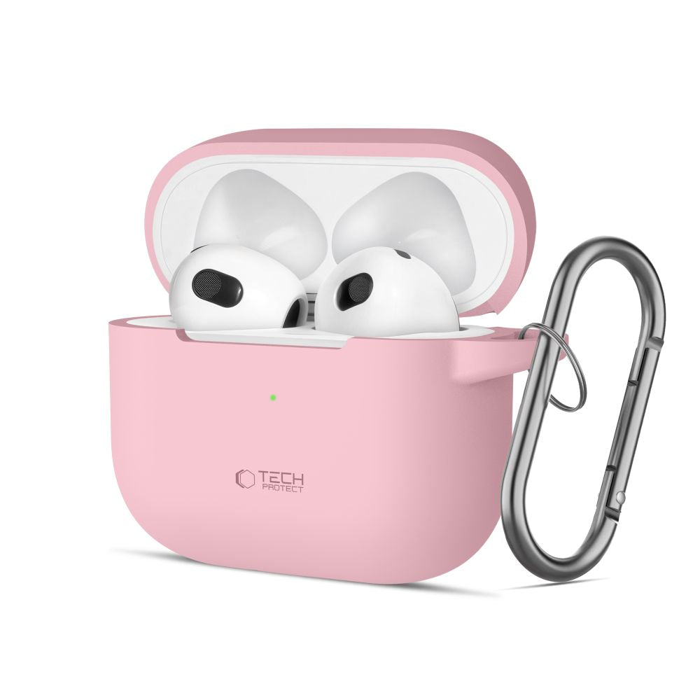 ETUI NA SŁUCHAWKI TECH-PROTECT SILICONE HOOK APPLE AIRPODS 3 RÓŻOWE