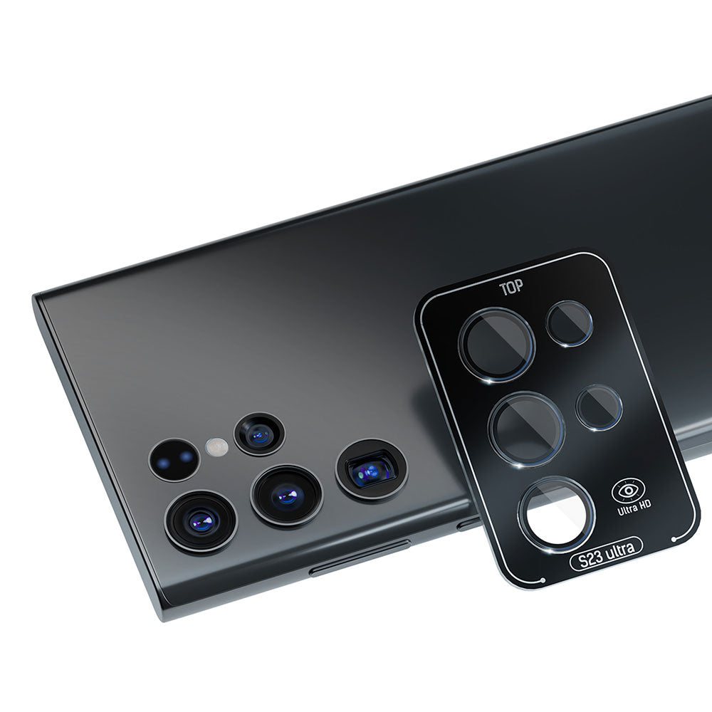 SZKŁO NA APARAT SAMSUNG GALAXY S23 ULTRA - 3MK LENS PROTECTION PRO BLACK CZARNE