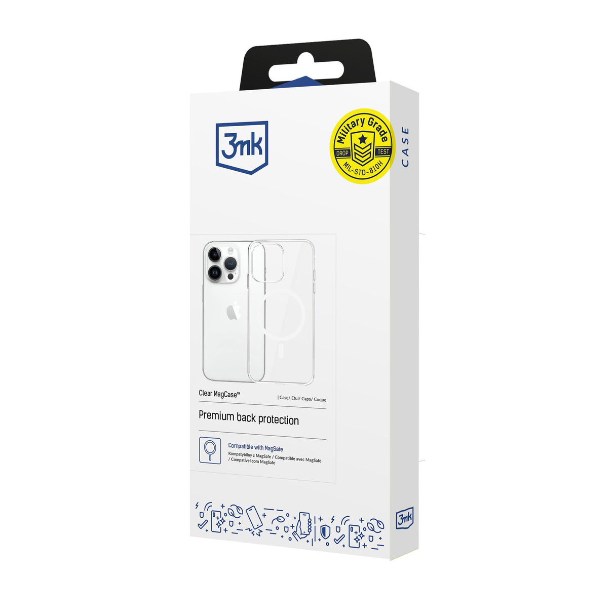 ETUI APPLE IPHONE 14 PRO - 3MK CLEAR MAGCASE
