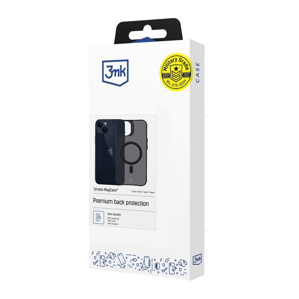 ETUI APPLE IPHONE 14 PLUS - 3MK SMOKE MAGCASE