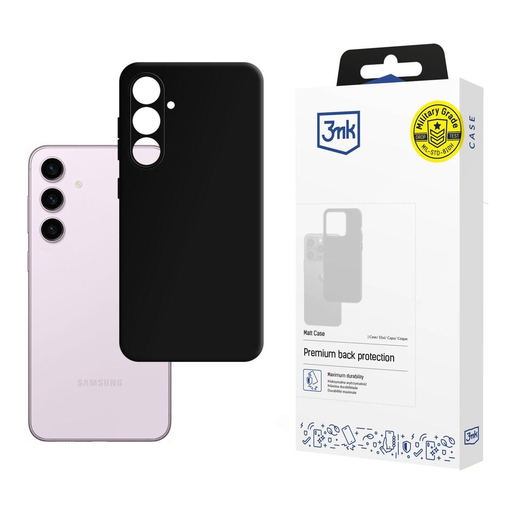 ETUI SAMSUNG GALAXY S24+ - 3MK MATT CASE CZARNE