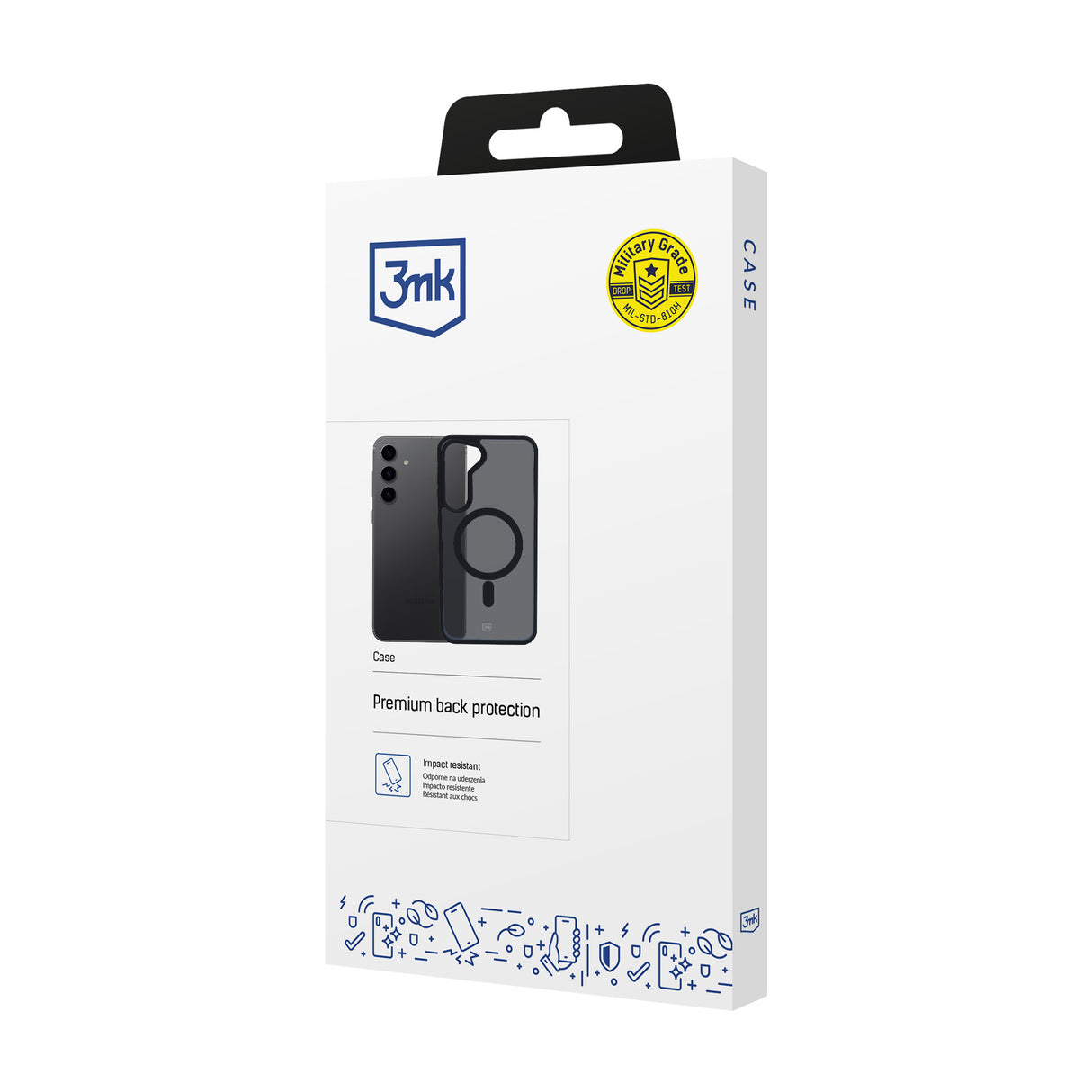 ETUI SAMSUNG GALAXY S24+ - 3MK SMOKE MAGCASE