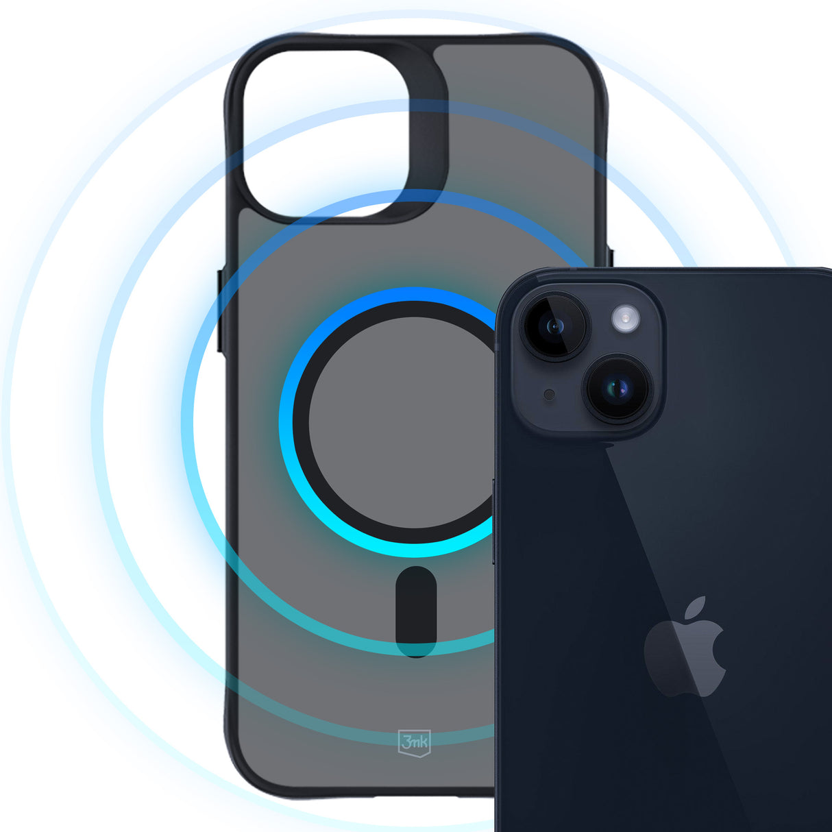 ETUI APPLE IPHONE 14 PLUS - 3MK SMOKE MAGCASE