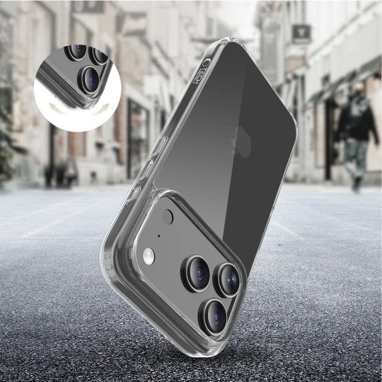 ETUI TECH-PROTECT FLEXAIR HYBRID IPHONE 17 PRO CLEAR TRANSPARETNE