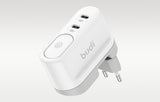 ŁADOWARKA Z LAMPKĄ BUDI 326DE 2XUSB-C 40W BIAŁA