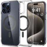 ETUI SPIGEN ULTRA HYBRID MAG MAGSAFE IPHONE 15 PRO MAX GRAPHITE GRAFITOWE