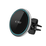 UCHWYT SAMOCHODOWY Z ŁADOWANIEM INDUKCYJNYM TECH-PROTECT A2 MAGNETIC MAGSAFE WIRELESS CHARGER 15W CZARNY