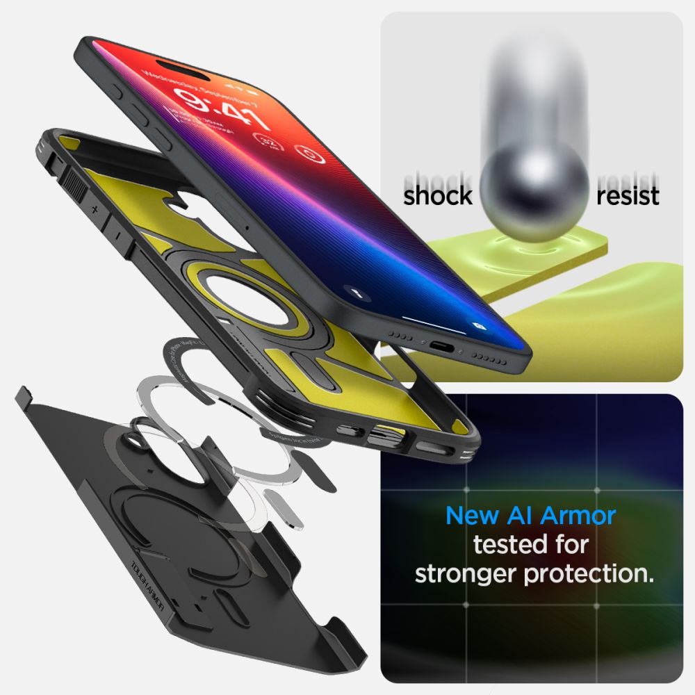 ETUI SPIGEN TOUGH ARMOR MAG MAGSAFE IPHONE 16 CZARNE