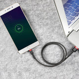 BASEUS KABEL CAFULE USB - MICRO USB 2,0 M 1,5A CZARNO-CZERWONY