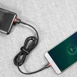 BASEUS KABEL CAFULE USB - MICRO USB 2,0 M 1,5A CZARNO-CZERWONY
