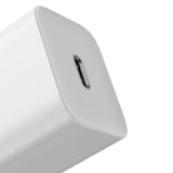 BASEUS ŁADOWARKA SIECIOWA SUPER SI PD 20W 1X USB-C BIAŁA + KABEL USB-C - LIGHTNING