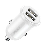 BASEUS ŁADOWARKA SAMOCHODOWA GRAIN PRO 2X USB 4,8A BIAŁA