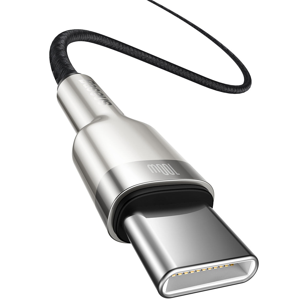 BASEUS KABEL CAFULE METAL PD USB-C - USB-C 1,0 M CZARNY 100W