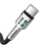 BASEUS KABEL CAFULE METAL PD USB-C - USB-C 1,0 M CZARNY 100W