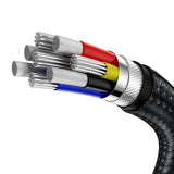 BASEUS KABEL CAFULE METAL PD USB-C - USB-C 1,0 M CZARNY 100W